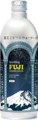 富⼠ミネラルウォーター スパークリング 490ml アルミボトル⽸
